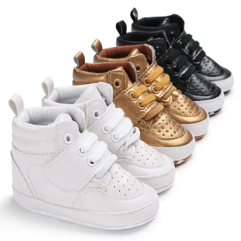 2019 New Fashion Autumn Newborn Baby Shoes Soft Bottom anti Skid Leather Shoe for Infant Toddler Boys Girls