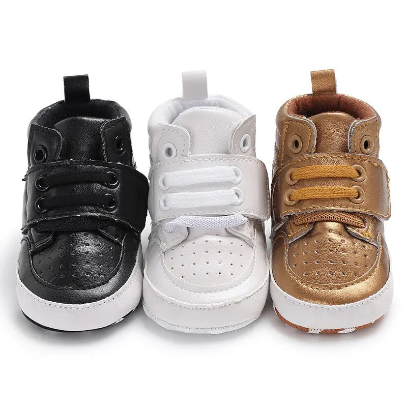 2019 New Fashion Autumn Newborn Baby Shoes Soft Bottom anti Skid Leather Shoe for Infant Toddler Boys Girls