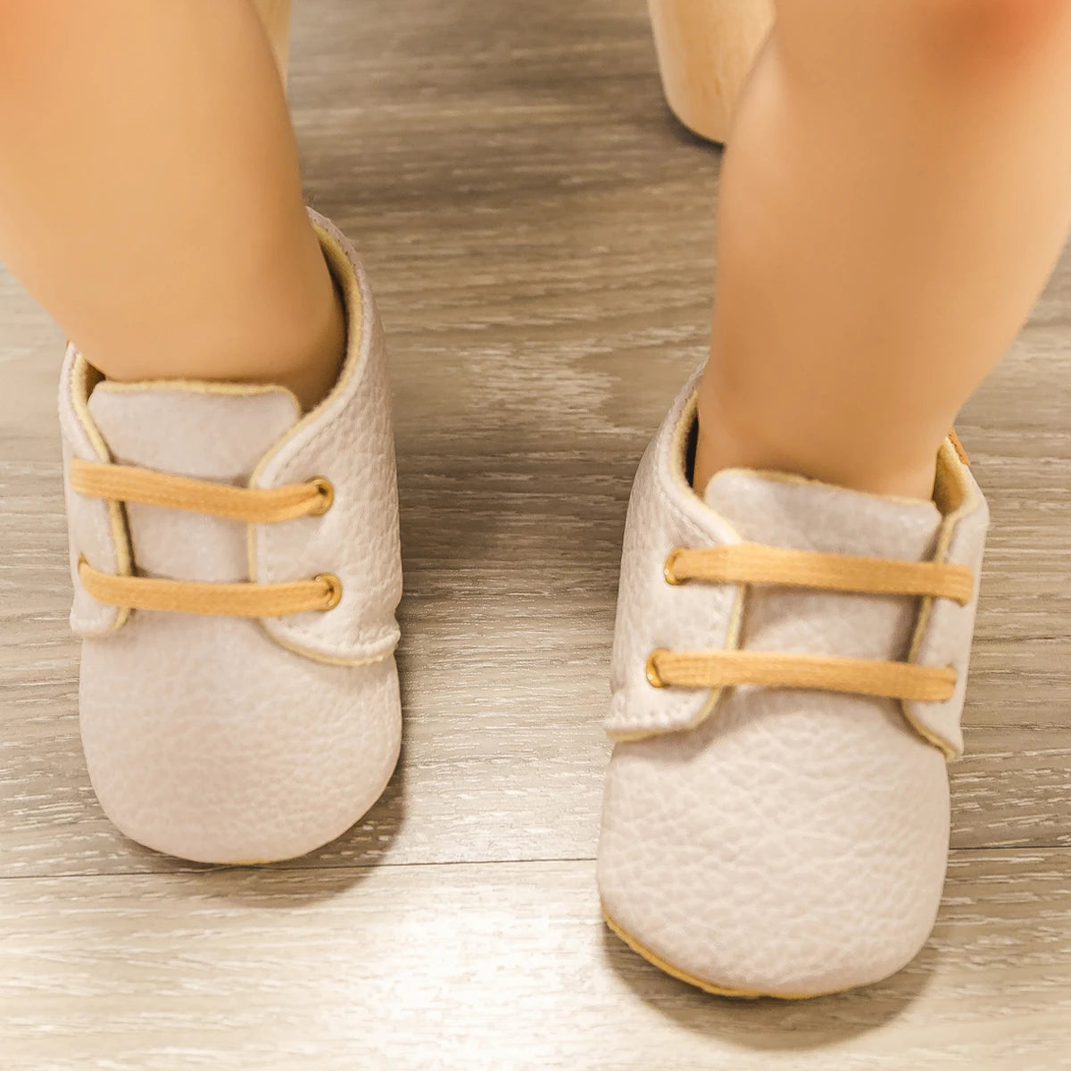 Newborn Baby Shoes Fashion Casual Infant Boys Leather Anti-Slip Falt Rubber Sole Toddler First Walkers Baby Sneakers