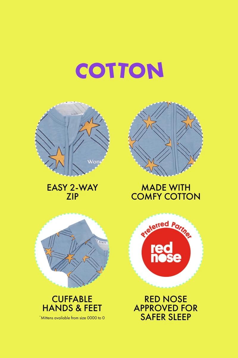 Bonds Baby Zippy - Cotton Blend Zip Wondersuit Stripe