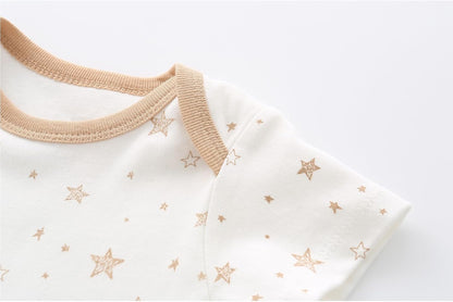 Unisex Boy Girl Baby Bodysuit 5 Pack Cartoon Cotton Infant Clothes Short Sleeve Soft Babie's Outfits