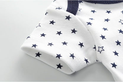 Unisex Boy Girl Baby Bodysuit 5 Pack Cartoon Cotton Infant Clothes Short Sleeve Soft Babie's Outfits