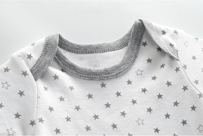 Unisex Boy Girl Baby Bodysuit 5 Pack Cartoon Cotton Infant Clothes Short Sleeve Soft Babie's Outfits