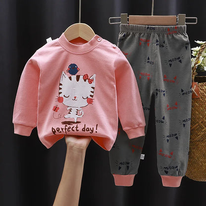 Kids Clothes Children Sets Children's Clothing Boys Girls Cotton Autumn Winter Clothing Pants Sleepwear Underwear