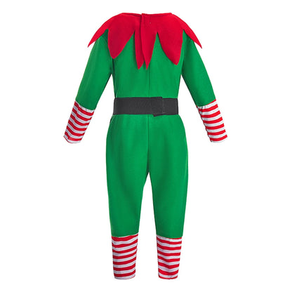 Kids Adult Christmas Clothing Set Kids Tops Pants Hat Belt Children Xmas Clothes Baby Boy Girl Birthday Outfit Elves Costume