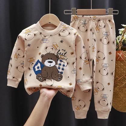 Kids Clothes Children Sets Children's Clothing Boys Girls Cotton Autumn Winter Clothing Pants Sleepwear Underwear