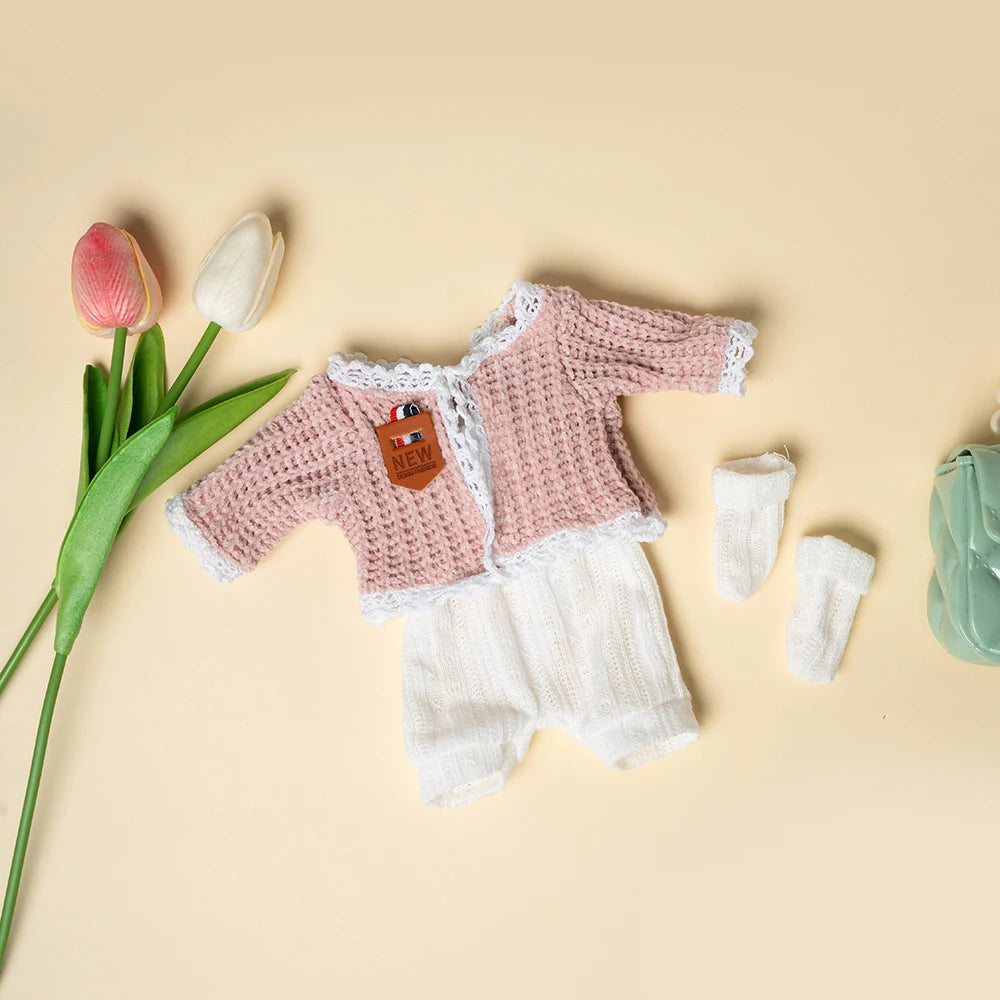 Baby clothes for doll fit 30 cm New Born Doll Accessories Fashion Sweater  Dresses Coat Doll Clothes for Girls DIY Toys Gift