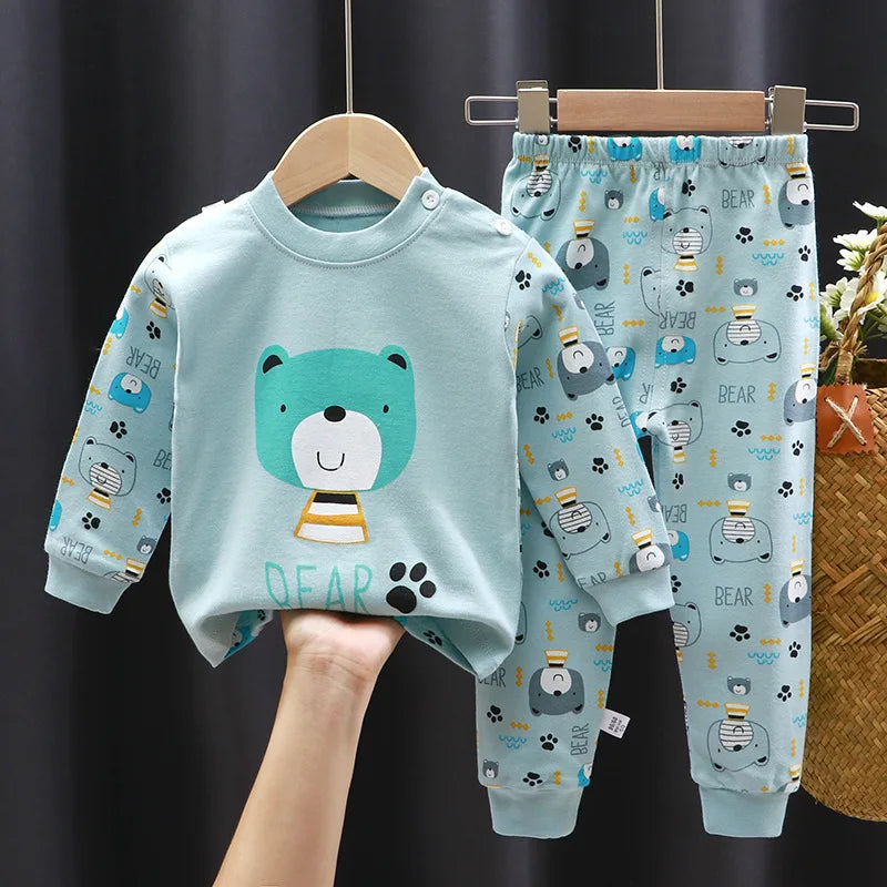 Kids Clothes Children Sets Children's Clothing Boys Girls Cotton Autumn Winter Clothing Pants Sleepwear Underwear
