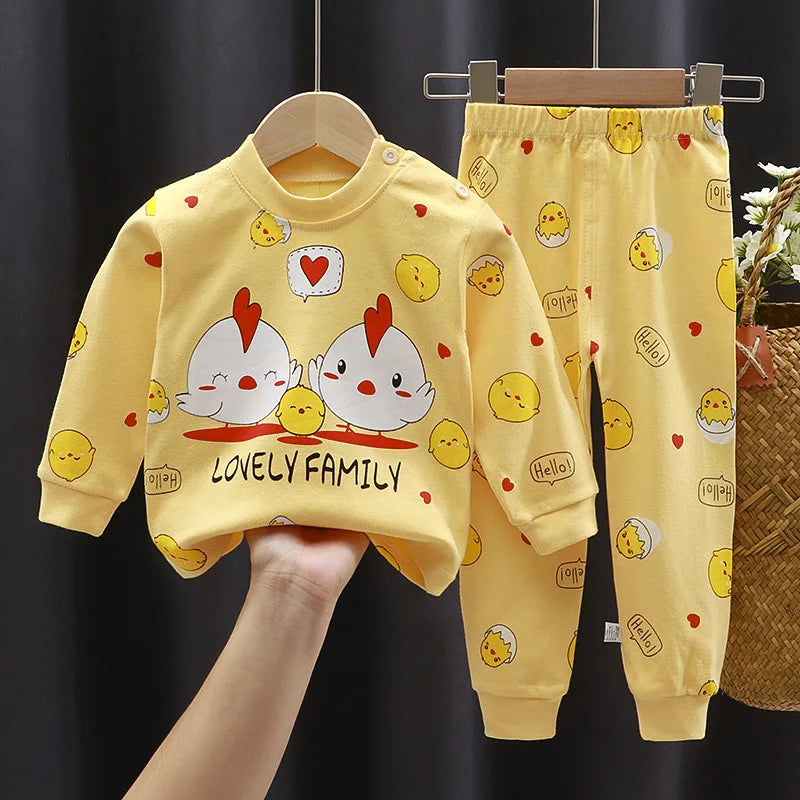 Kids Clothes Children Sets Children's Clothing Boys Girls Cotton Autumn Winter Clothing Pants Sleepwear Underwear