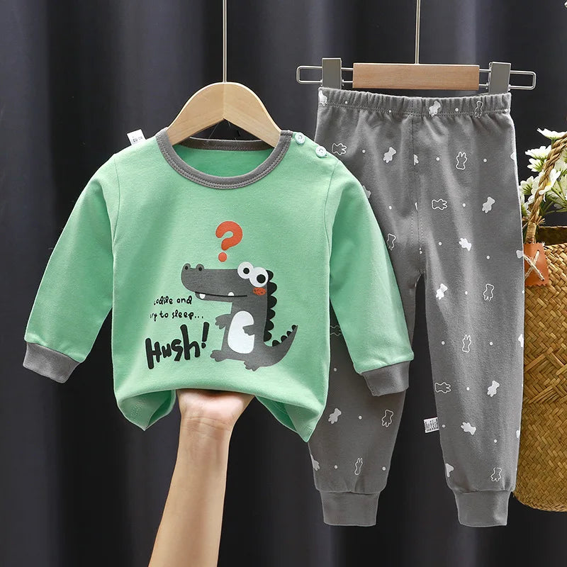 Kids Clothes Children Sets Children's Clothing Boys Girls Cotton Autumn Winter Clothing Pants Sleepwear Underwear