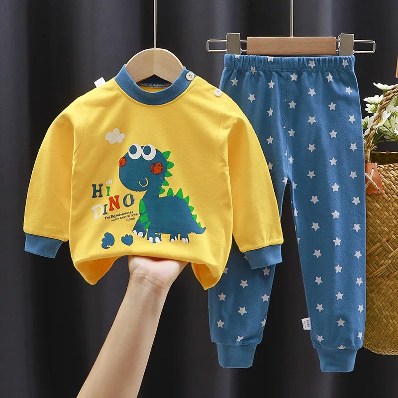 Kids Clothes Children Sets Children's Clothing Boys Girls Cotton Autumn Winter Clothing Pants Sleepwear Underwear