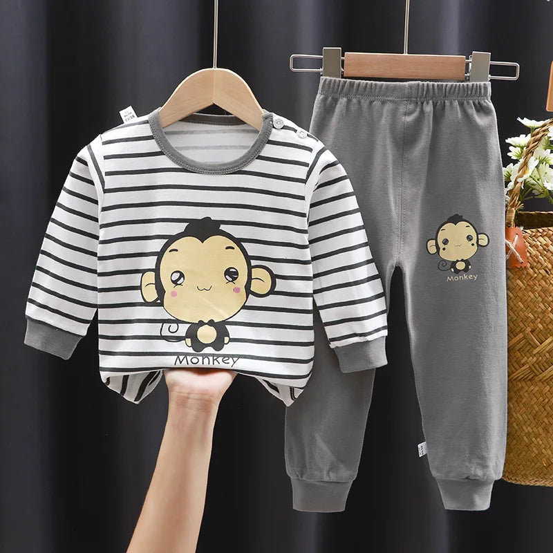 Kids Clothes Children Sets Children's Clothing Boys Girls Cotton Autumn Winter Clothing Pants Sleepwear Underwear
