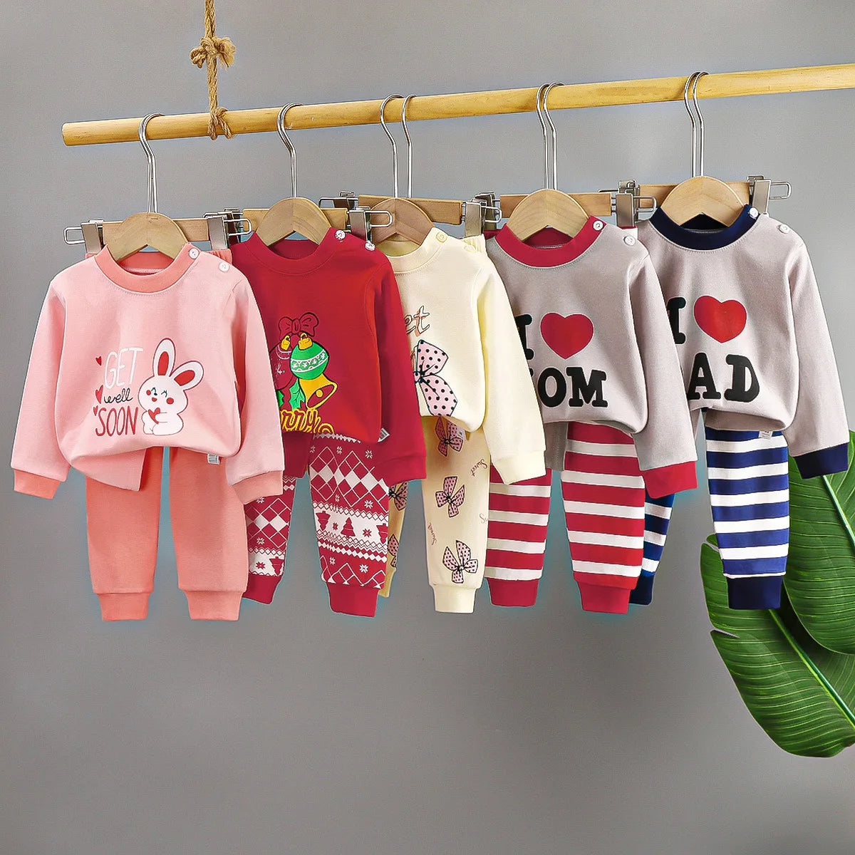 Kids Clothes Children Sets Children's Clothing Boys Girls Cotton Autumn Winter Clothing Pants Sleepwear Underwear