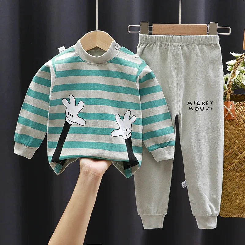 Kids Clothes Children Sets Children's Clothing Boys Girls Cotton Autumn Winter Clothing Pants Sleepwear Underwear