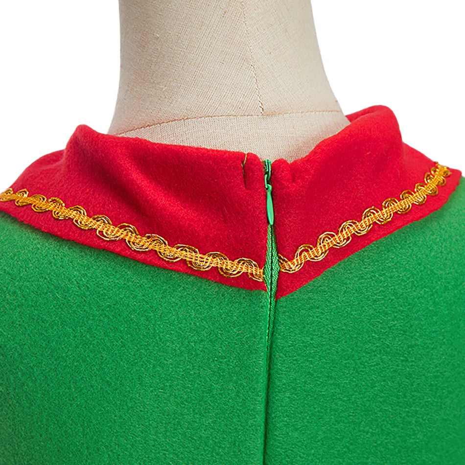 Kids Adult Christmas Clothing Set Kids Tops Pants Hat Belt Children Xmas Clothes Baby Boy Girl Birthday Outfit Elves Costume